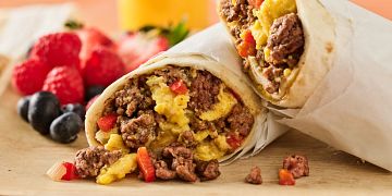 Beef Breakfast Burritos
